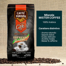 Carica l&#39;immagine nel visualizzatore di Gallery, Caffè Europa - 1kg Caffè in Grani miscela 100% Arabica
