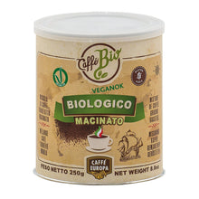 Carica l&#39;immagine nel visualizzatore di Gallery, Caffè Europa - 250g Lattina Salva Aroma Caffè Macinato miscela Biologico, Vegano e Gluten Free
