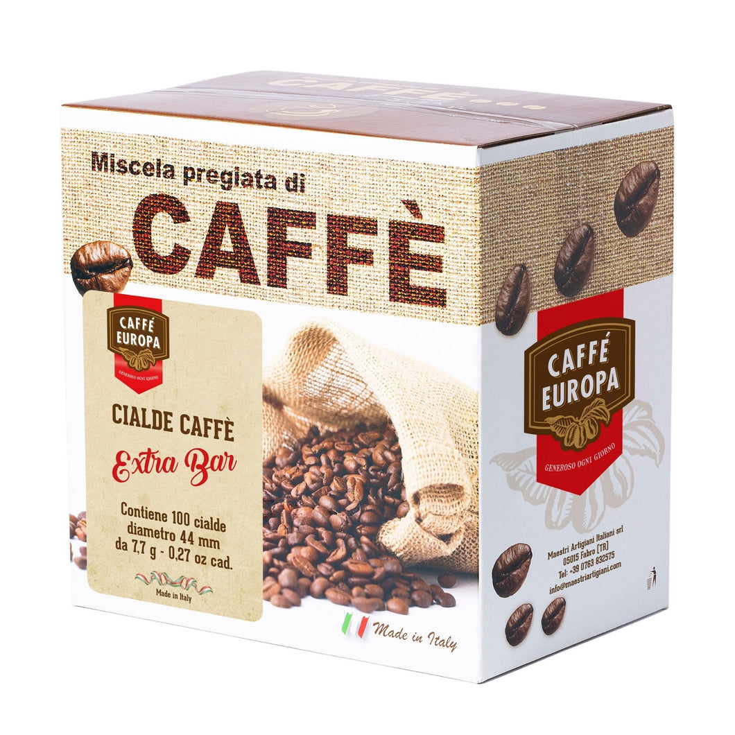 Caffè Europa - 100 Cialde Caffè miscela Extra Bar Tostatura Artigianale