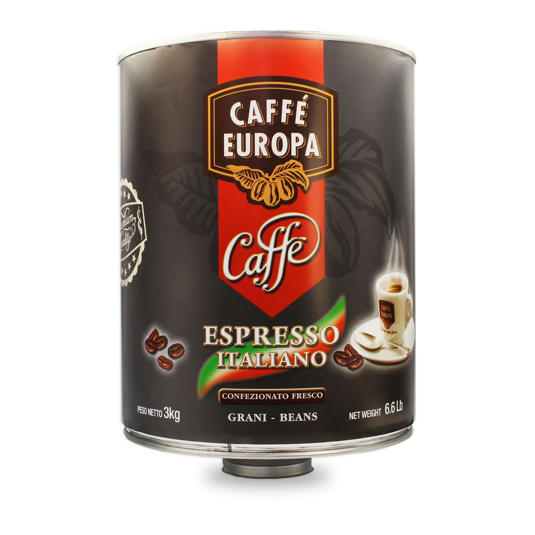 Caffè Europa - 3kg Barattolo Caffè in Grani miscela Premium Quality