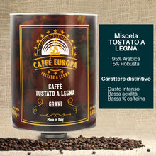 Load image into Gallery viewer, Caffè Europa - 3Kg Barattolo Caffè in Grani miscela Tostato a Legna
