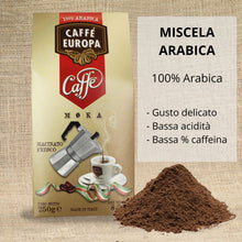 Carica l&#39;immagine nel visualizzatore di Gallery, Caffè Europa - 250g Astuccio Caffè Macinato Moka 100% Arabica
